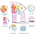 Bubble Machine Bubble Gun Shooter - 3 Pack Bubble Toy Blaster Blower for kids, Toddlers, Indoor and Outdoor with LED Flashing Lights, Sound-Free, No Batteries Needed ( 6 Pack Bubble solution Refill)