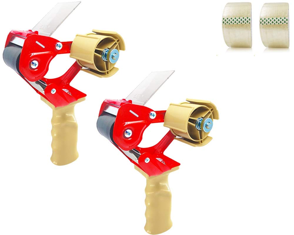 Elepa Packing Tape Dispenser GunErgonomic Heavy Duty, 2 Inch Wide