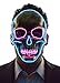 Neon Nightlife Men's Light up Scary Death Skull Mask