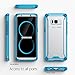 Poetic Affinity Slim Fit Galaxy S8 Case With Anti-Slip Side Grip and Reinforced Corner Protection Bumper for Samsung Galaxy S8 Blue/Clear