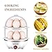 Egg Cooker,350W Electric Egg Maker,White Egg Steamer,Egg Boiler,14 Egg Capacity Egg Cooker With Automatic Shut Off