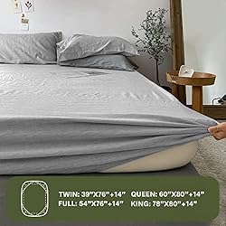 Simple&Opulence 100% Linen Fitted Sheet