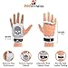 ProFitness 3 Hole Leather Cross Training Gymnastic Grips - Non Slip, High Grip Palm Protection with Wrist Support for Pull Ups (Medium 4.25