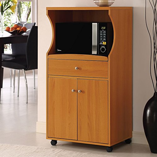 Home Source Industries TIF 10109 Microwave Stand, Cherry - Thumbnail 6
