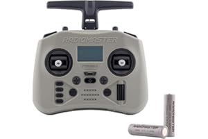 XIANGTAT Radiomaster Pocket Crush ExpressLRS Radio Controller 2.4G 16CH ELRS Transmitter Hall Gimbal for RC FPV Drone Quadcopter Remote Control New (Slate Grey with 18650B)