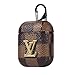 New Luxury Designer PU Leather Fashion Graphic Style Full Protective Cover for Apple Airpods Wireless Headset Charging Box with Hook Handle (Brown) ... (Bronze)