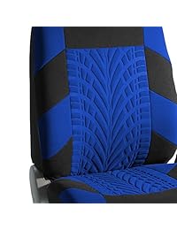 FH Group FB060BLUE102   Funda para asiento delantero de malla de aire, color azul, Azul (Blue Full)