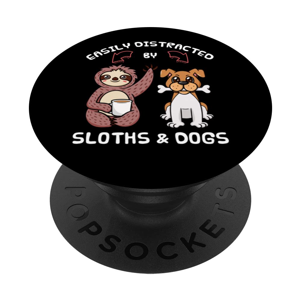 Sloth Lazy Animal Dog Lover Zookeeper Wild Tree PopSockets Swappable PopGrip