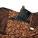 Hippie Elephant Sling Crossbody Bag Shoulder Bag Purse Thai Top Zip Handmade, Dark Brown