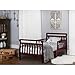 Dream On Me Classic Sleigh Toddler Bed in Cherry, JPMA Certified, Comes with Safety Rails, Non-Toxic Finishes, Low to Floor Design, Wooden Nursery Furniture