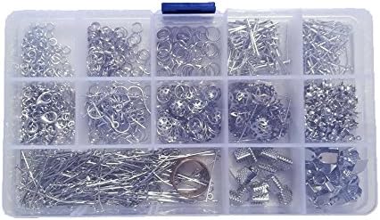 Banyun Jewelry Findings Set 720 Pcs Jewelry Making Findings Supplies Kit with Open Jump Rings, Lobster Clasps, Crimp Beads, Screw Eye Pins, Head Pins, Earing Hooks