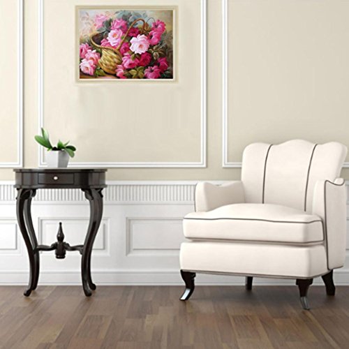 BSGSH Multicolor Flowers DIY 5D Diamond Painting Embroidery Cross Crafts Stitch Home Decor