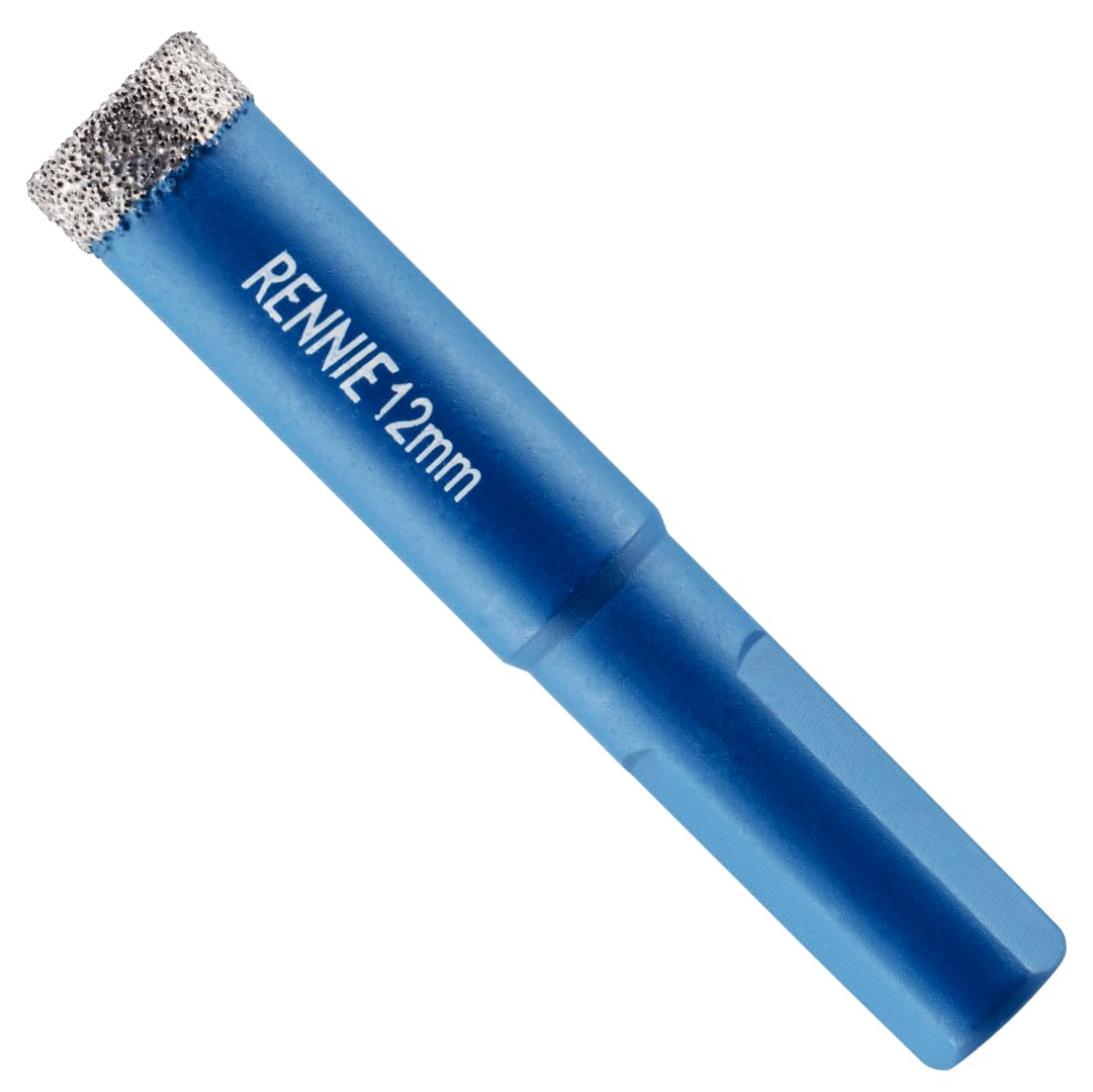 12mm Diamond Hole Saw Drill Bit With Tri Shank For Porcelain Tiles Ceramic Slate Stone Granite Marble Glass. Diamond Core Holesaw/Hole Cutter — image 1