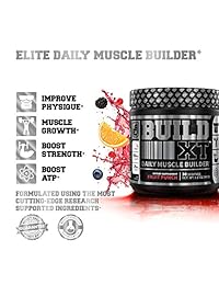 Build-XT Muscle Building Powder – Suplemento diario de musculación para crecimiento muscular,...