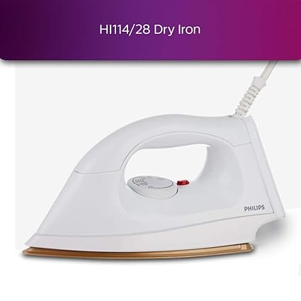 Philips HI114 1000-Watt Golden American Heritage Soleplate Dry Iron