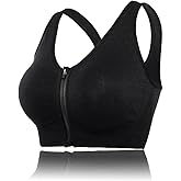 YEYELE Medium Support and Removable Pad Tank Top Racerback Post Surgery Sports Bras for Women