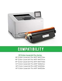 LINKYO   Cartucho de tóner compatible para HP 410X 410A CF410X (negro, alto rendimiento, 2 unidades)