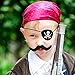 24 Pack Black Pirate Eye Patches One Eye Skull Captain Eye Mask for Halloween Cosplay Party Children Kids Favors (Felt)