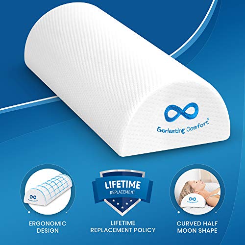 Everlasting Comfort Bolster Pillow for Legs and Back Pure Memory Foam