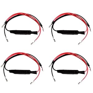 Kinstecks Led-knipperlichten voor motorfiets, 4 stuks, 12 V, voor motorfiets, knipperlicht, weerstand, adapter, flash…