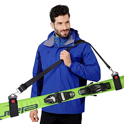 GREENEVER Ski Strap,Ski Carrier,Ski Straps and Pole Carrier,Ski Carrier Strap to Free Your Hands and Transport Your Ski Gear Everywhere You Go - Great for Families-Adults and Kids- Ski Carriers - Thumbnail 7