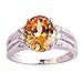 Psiroy 925 Sterling Silver Plated Oval Shaped Simulated Morganite Ring Size 8