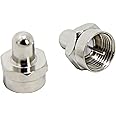 RFAdapter F Termination Cap, Coax Terminator, 20 Pack, 75 Ohm Terminator for Ports on Splitter, AMP, Coaxial Cable, TV Antenna, Wall Plates