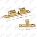 Alise Double Roller Catch Cabinet Latches,Adjustable Double Ball Tension Roller Catch Latch Brass Cabinet Door Latch,67mm Solid Brass Cabinet Latches and Catches,Pack of 4