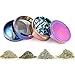 Colourful 4 Pieces Metal Zinc alloy Tobacco Grinder Spice Grinder Herb Grinder-Rainbow Metal (63mm-Diameter)-By KepooMan