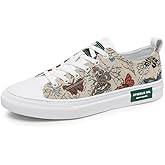 LHYXU Men's Light Luxury Embroidered Fashion Versatile Casual Low-top Canvas Shoes/Sneakers.
