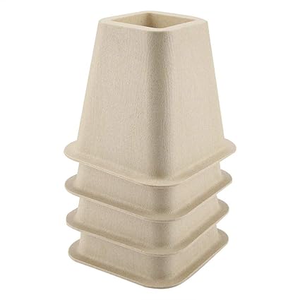 Amazon Com Dwawoo Imitation Porcelain Bed Risers Set Of 4