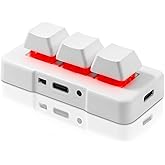 PCsensor 3-Key Mini Keypad Wireless Mechanical Gaming Keyboard Hot Key Customized Program with RGB Led