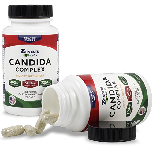 image for Zenesis Labs Candida Cleanse Detox Caprylic Acid Supplement - 60 Capsu