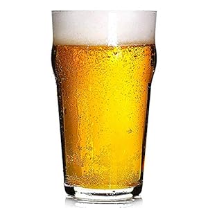 Hostelvia 12 kieliszków do piwa nonic, 56 cl (1 pinta), wytrzymałe szkło hartowane