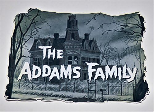 ADDAMS FAMILY Die Cut Vinyl Sticker / Decal Laptop Skateboard iPad Car Refrig Notebook