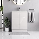 BELOFAY Denvor White 600mm Floor Standing Vanity Unit with Basin view 6