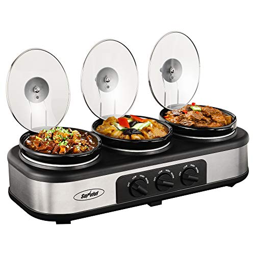 Compare price to two compartment slow cooker