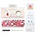 HIGH'S 20pcs Nail Polish Strips Art Polish Stickers Self-Adhesive Nail Decal Wraps for Women Girls Fullnail Polish Patch Strips for Wedding (Red Christmas)