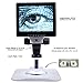 BoliOptics 10″ Video Microscope, All-in-1 Design, Industrial Grade, Attached HD Color LCD Display, Built-in LED Ring Light, Boom Stand MV02010203
