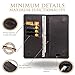 Premium Long Bifold Leather Wallet for Men Women | Phone Pocket | Wooden Box