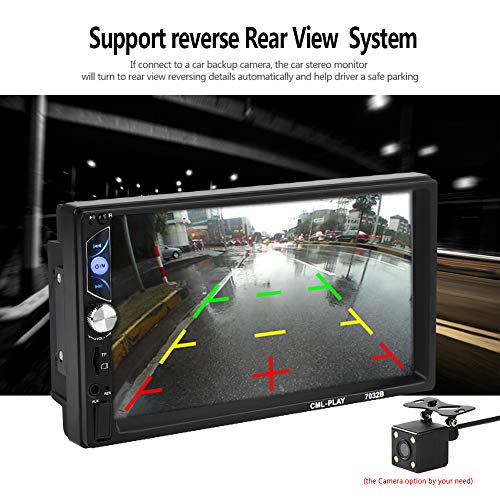 CarThree Double Din Car Stereo 7" Touch Mirror Link Auto Audio Player for subwoofer MP5 Player Autoradio Bluetooth Rear View Camera Tape Recorder