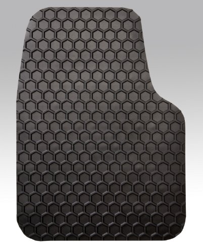 Intro-Tech JA-162F-RT-B HexoMats Front Row 2 pc. Custom Fit Auto Floor Mats for Select Jaguar X-Type Models - Rubber-like Compound, Black