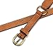 MoYoTo Women's Adjustable Stylish Brown Thin Braided Leather Belt For Jeans