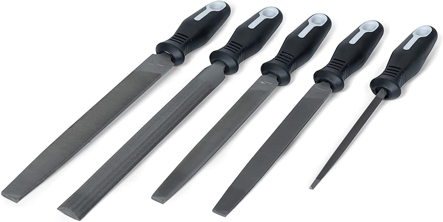 Nicholson Crescent 22040HNNN General Purpose File Set with Ergonomic Handles, 5 Pieces Multicolor one Size