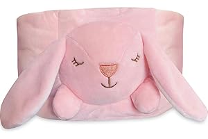 GEOPAI Baby Belly Band for Gas and Colic Relief, Flaxseed Baby Heated Tummy Wrap for Infants Colic Calm, Baby Heating Pad with Natural Warmth, Stomach Relief for Newborns to Toddlers (Bunny)