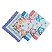 WINDLY Women’s Embroidered Floral Cotton Handkerchiefs for Party, Wedding - 12x12 in (10pcs)