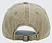 Unisex Vintage Washed Distressed Baseball Cap Twill Adjustable Dad Hat,B-khaki,One Size