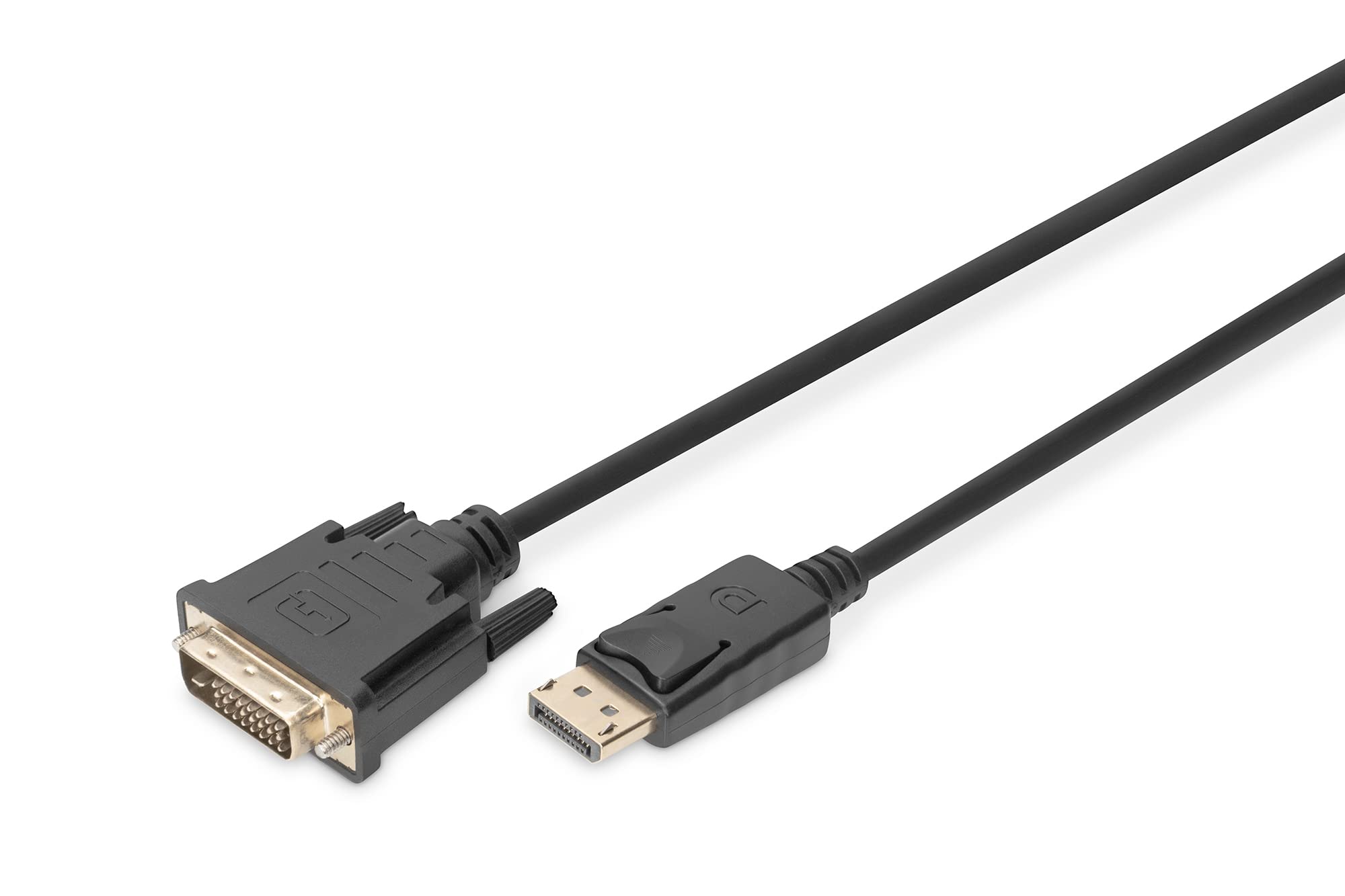 Digitus DisplayPort Adapter Cable - DP to DVI (24+1) - Full HD - 2 m - Locking, 60Hz - Compatible with Monitor, PC
