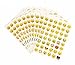 HAPTIME 20 Sheets Popular Emoji Stickers Cute 48 Different Emoticon Faces Total 960 Stickers, Decorative Vinyl Decals for Crafts Scrapbook Party Favors