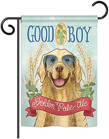 Breeze Decor - Golden Pale Ale Nature - Everyday Pets Impressions Decorative Vertical Garden Flag 13" x 18.5" Printed In USA